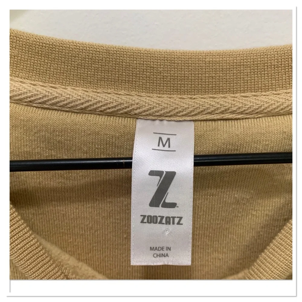 Yale University Crewneck Long Sleeve Sweatshirt Tan Blue Size Medium - Picture 5 of 6